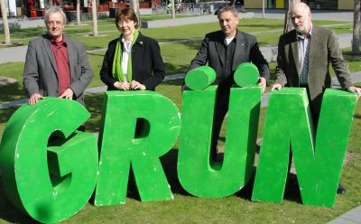 v.l.n.r. Werner Krickel, Karin Schmitt-Promny, Reiner Priggen, Horst-Dieter Heidenreich