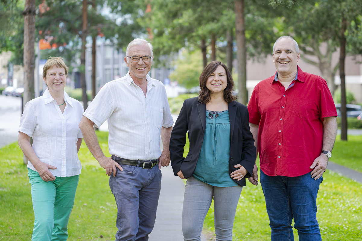 Die Grünen Stadt Aachen GRÜNE Haaren auf dem Wochenmarkt